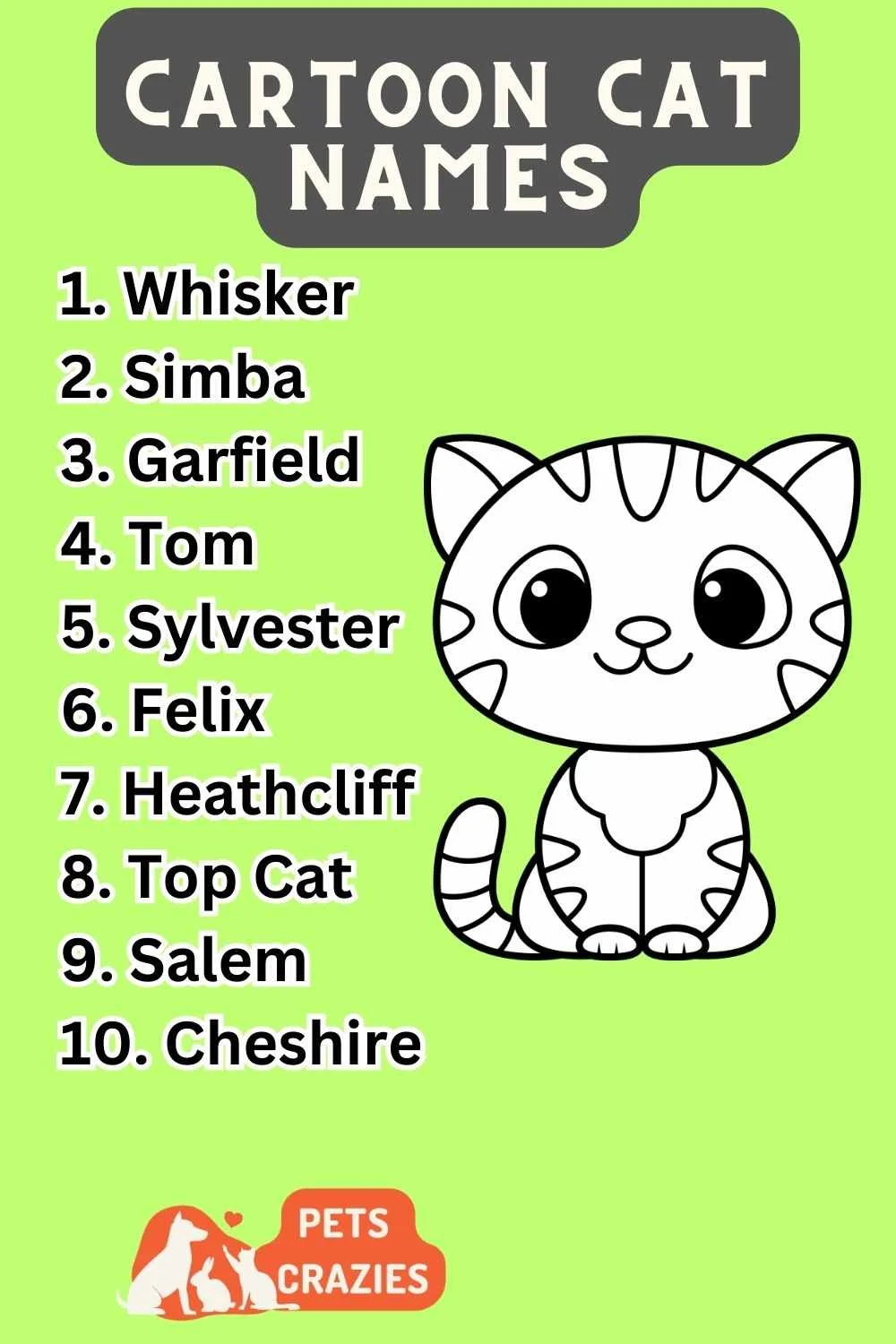 Cartoon Cat Names (300+ Nostalgic Picks) 3 Cartoon Cat Names Ideas List