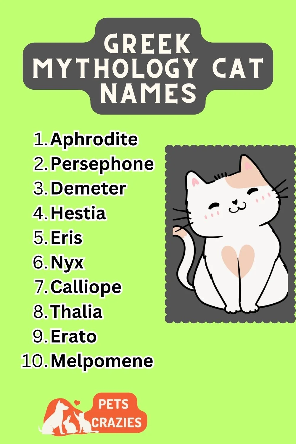 Greek Mythology Cat Names List