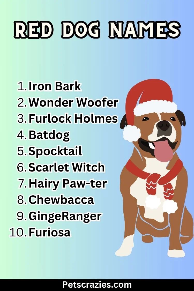 Red Dog Names List