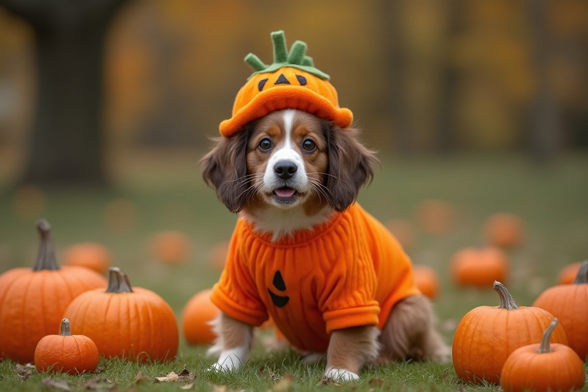 Pumpkin Patch Pup – A Sweet and Festive Halloween Costume