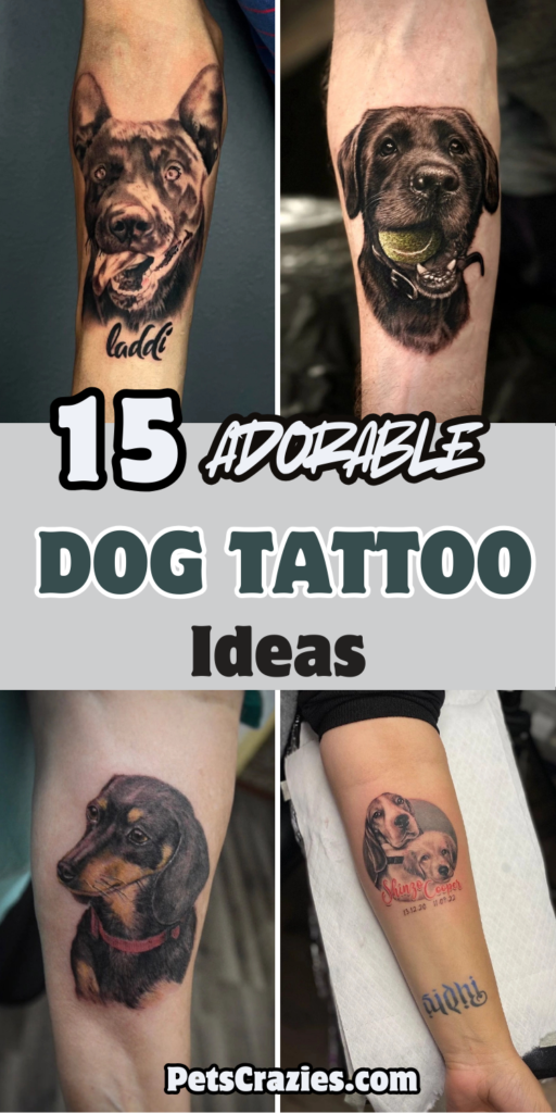 15 Adorable Dog Tattoo Ideas 