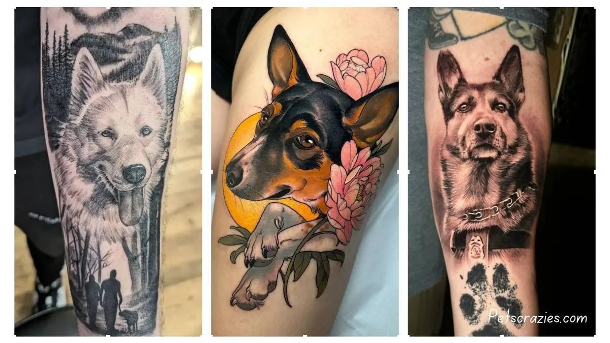 15 Beautiful Dog Memorial Tattoos Ideas pixlr 2