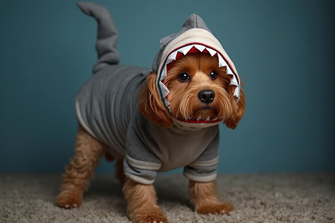 Shark Attack Pup – A Fin-tastic Halloween Costume