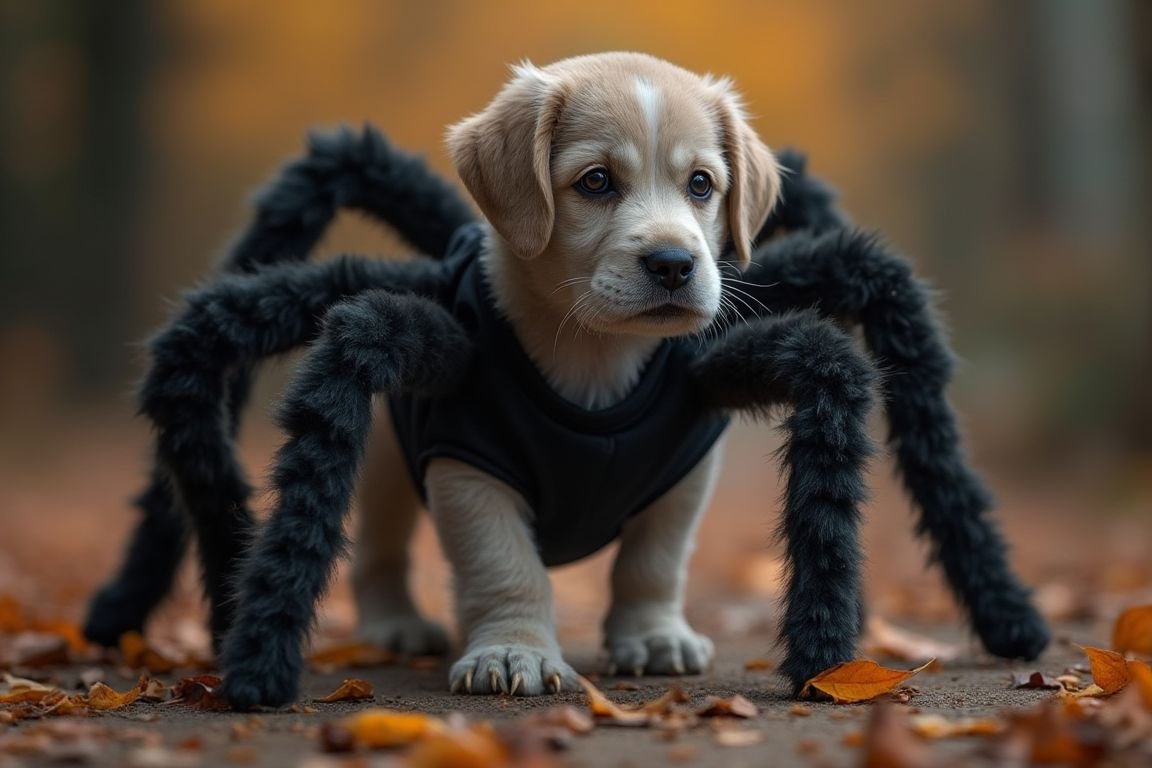Terrifying Tarantula Dog Costume – A Spooky Halloween Transformation