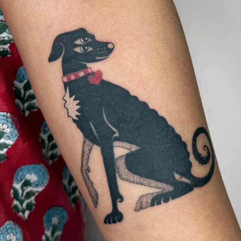 Three-Eyed Dog Tattoo