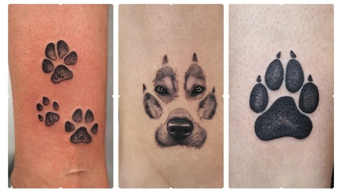 15 Dog Paw Print Tattoo Ideas