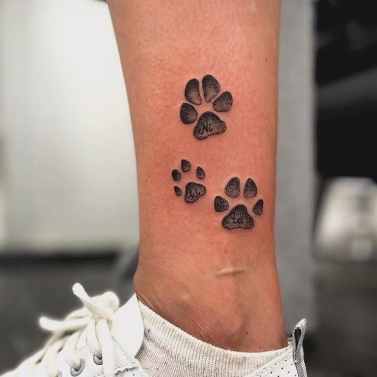 18 Dog Paw Print Tattoo Ideas to Wear Your Love