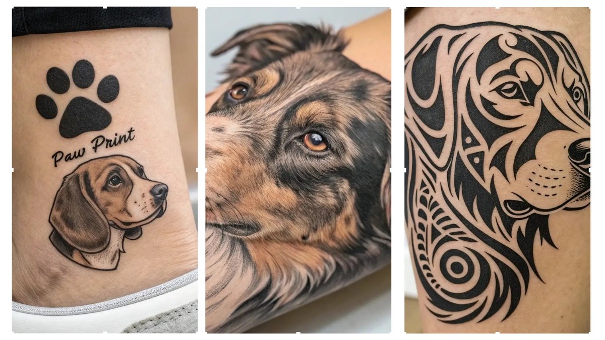15 Dog Head Tattoo Ideas
