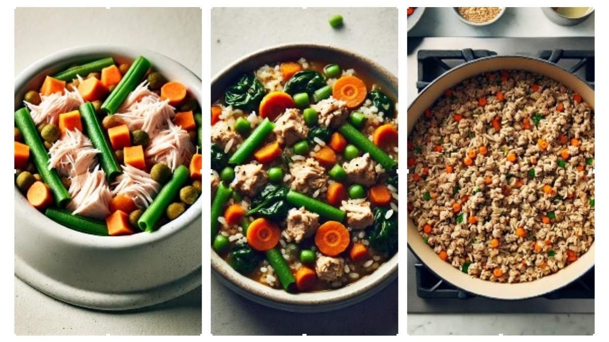 3 Easy Ground Turkey and Rice Dog Food Recipes