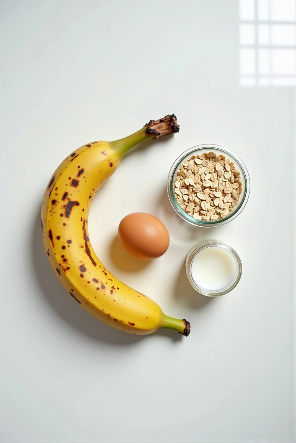 Homemade Soft Banana and Oat Dog Treats ingredients