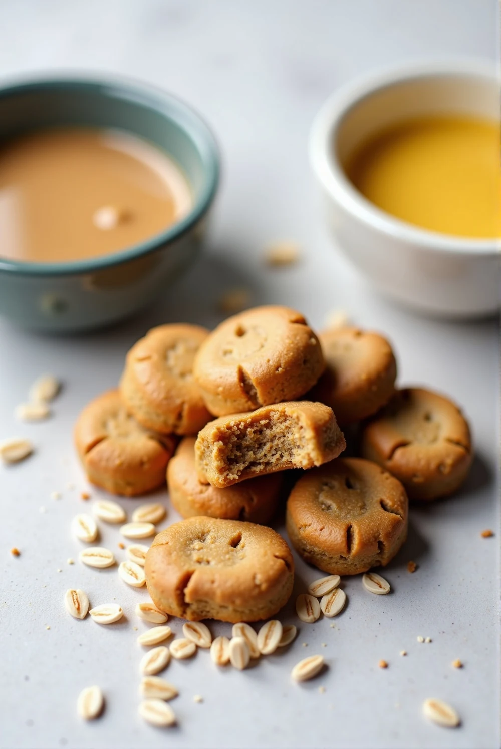 Homemade Soft Banana and Oat Dog Treats