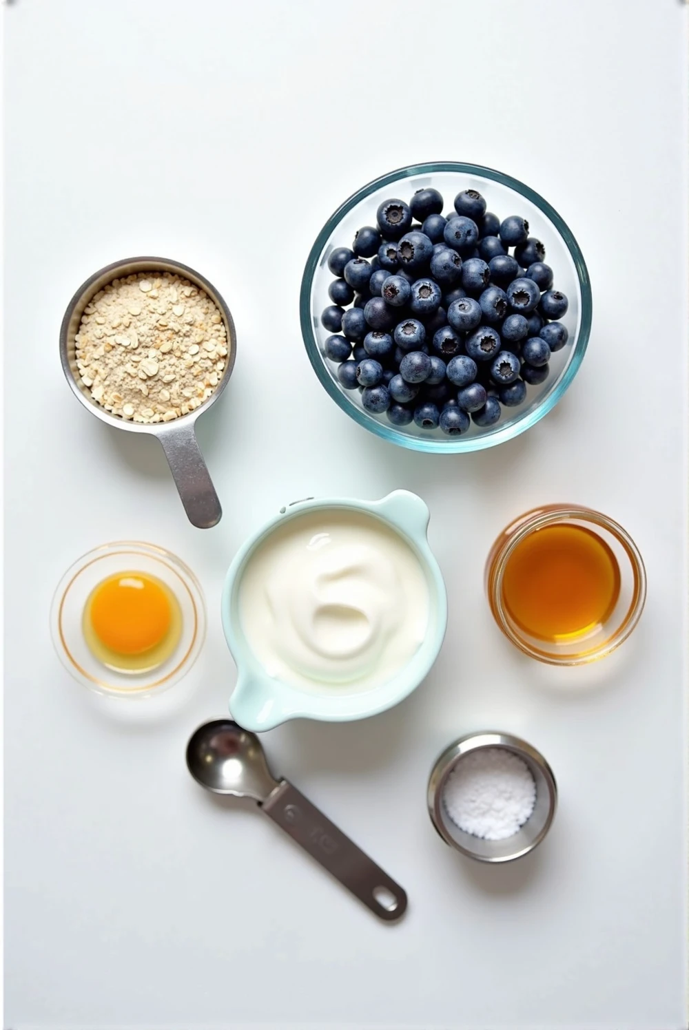 Homemade Soft Blueberry and Yogurt Dog Treats ingredients