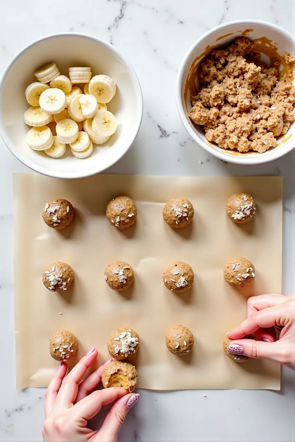 No-Bake Peanut Butter & Banana Dog Treats – A Quick & Healthy Snack for Picky Eaters! process