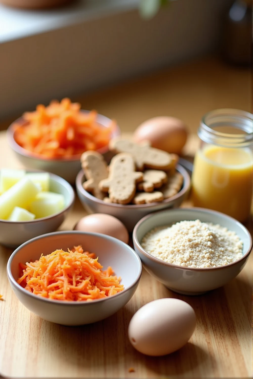 Sustainable Apple & Carrot Dog Treats – A Healthy, Eco-Friendly Snack for Your Pup! ingredients
