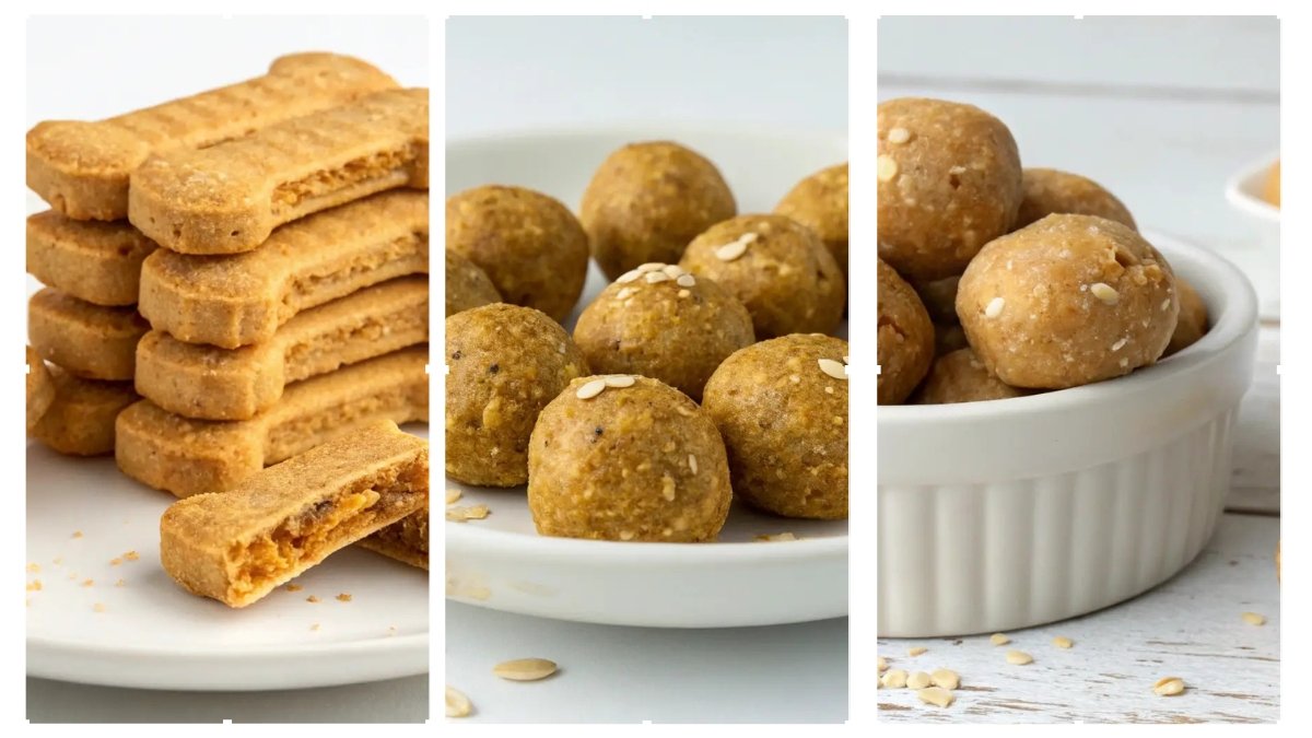 4 Peanut Butter and Honey Dog Treats for Energy