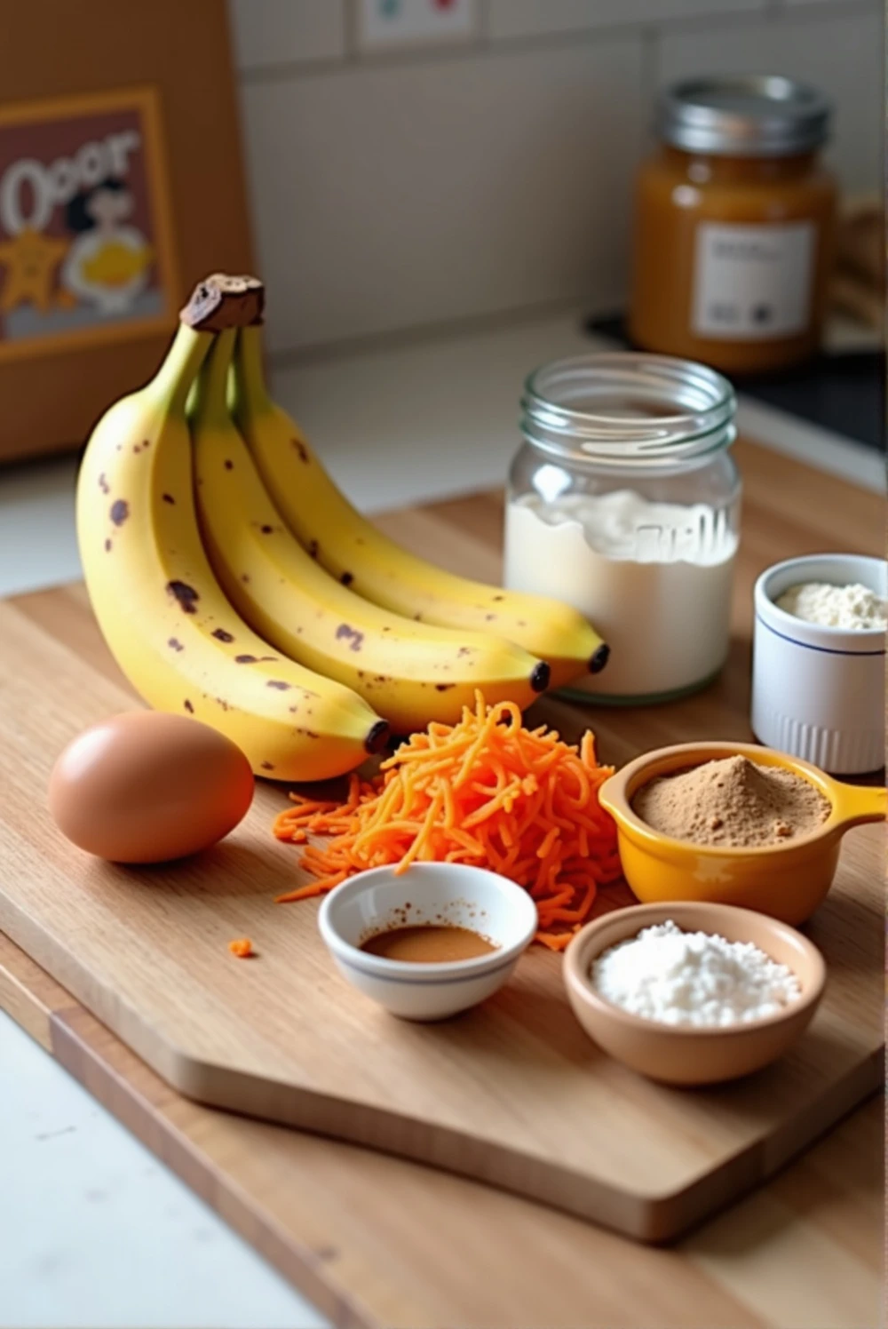 Carrot & Banana Low-Fat Dog Muffins – A Soft, Healthy Treat for Overweight and Senior Dogs ingredients