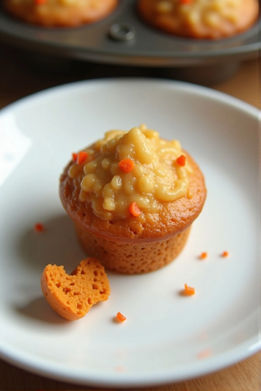 Carrot & Banana Low-Fat Dog Muffins – A Soft, Healthy Treat for Overweight and Senior Dogs
