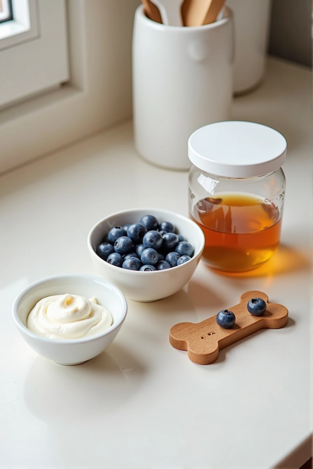 Frozen Blueberry & Yogurt Dog Treats – A Low-Fat, Cooling Snack for Hot Days ingredients