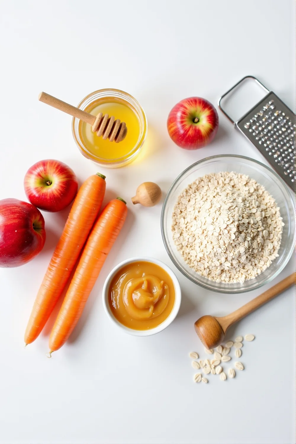 No-Bake Apple & Carrot Dog Treats – A Crunchy Yet Soft Snack for Happy Tails ingredients