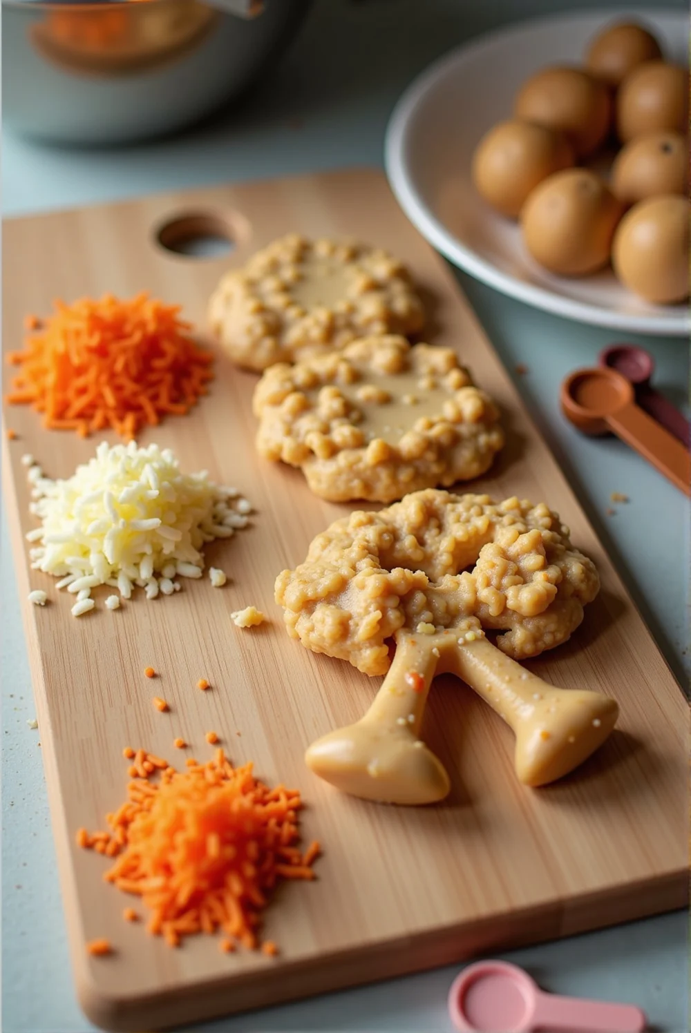 No-Bake Apple & Carrot Dog Treats – A Crunchy Yet Soft Snack for Happy Tails process