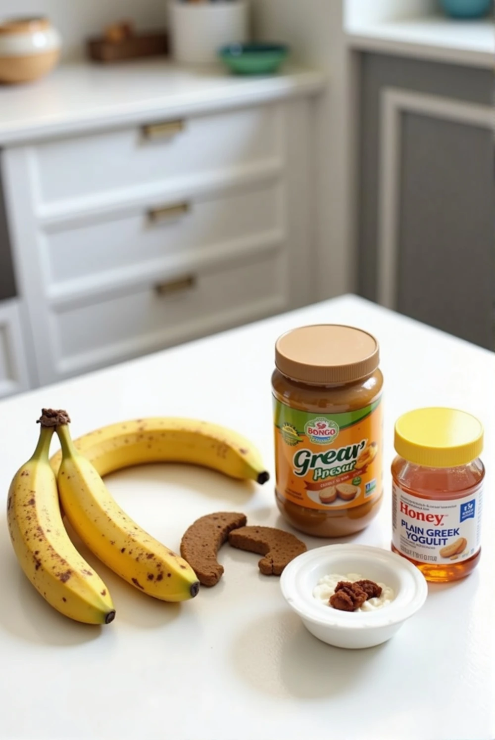 No-Bake Banana & Yogurt Dog Treats – A Cool & Creamy Snack for Hot Days ingredients