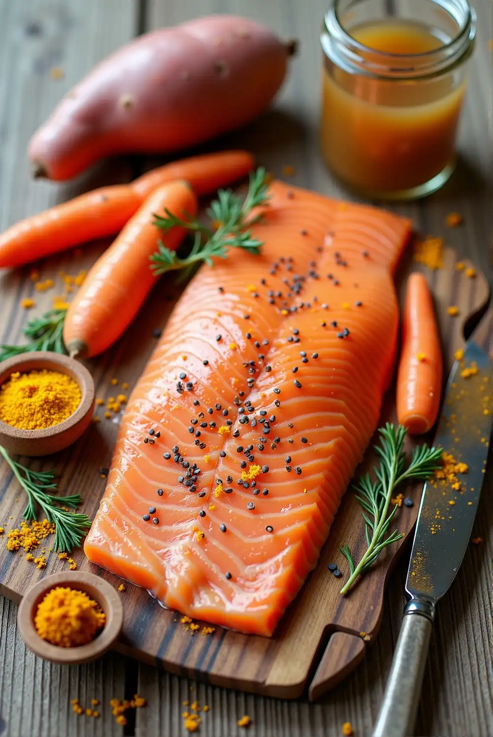 5 Dog-Friendly Soup Recipes for Winter 10 Soothing Sweet Potato & Salmon Soup for Dogs – A Skin & Coat Boosting Recipe ingredients