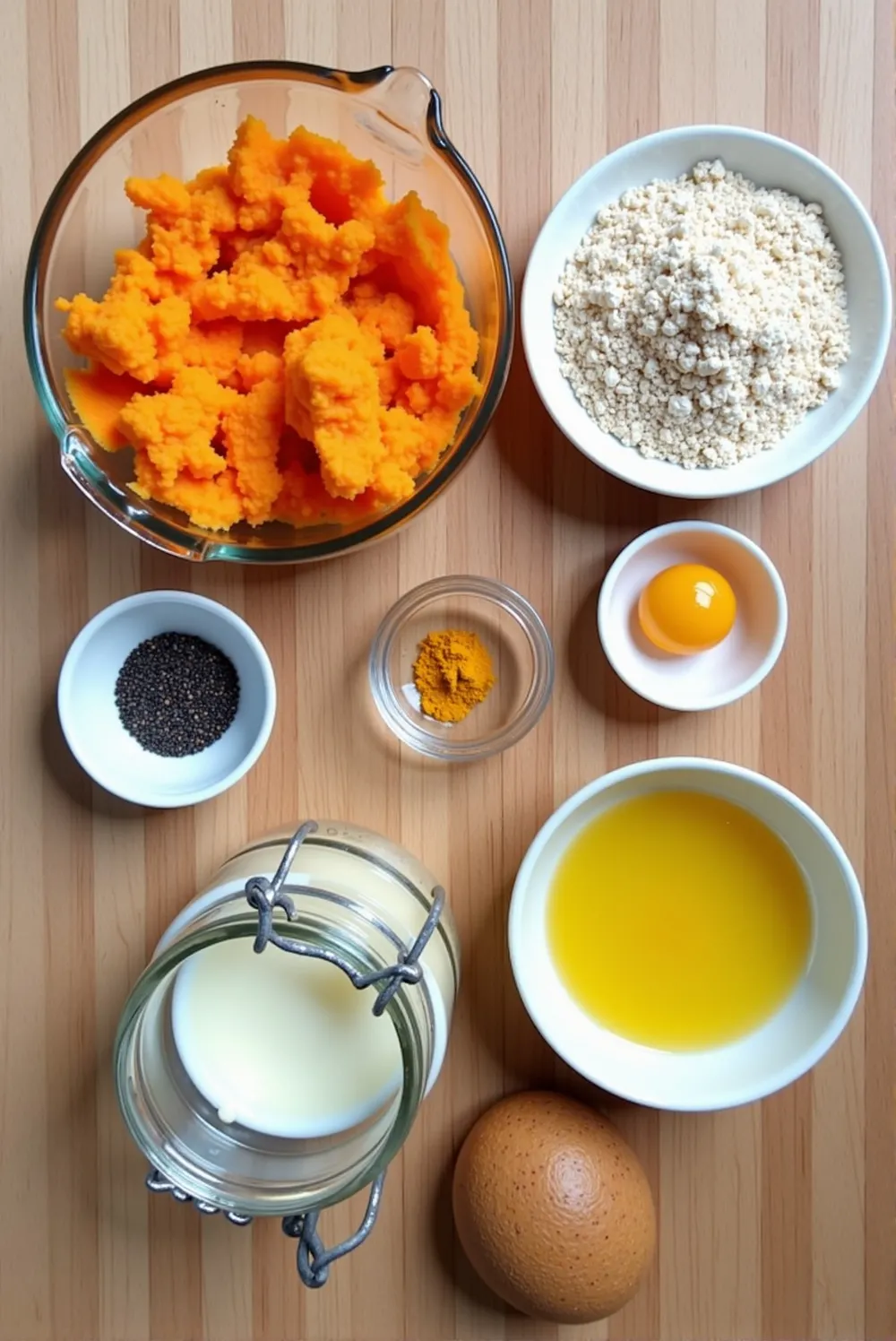 Sweet Potato & Chia High-Fiber Dog Biscuits for Digestive Health ingredients