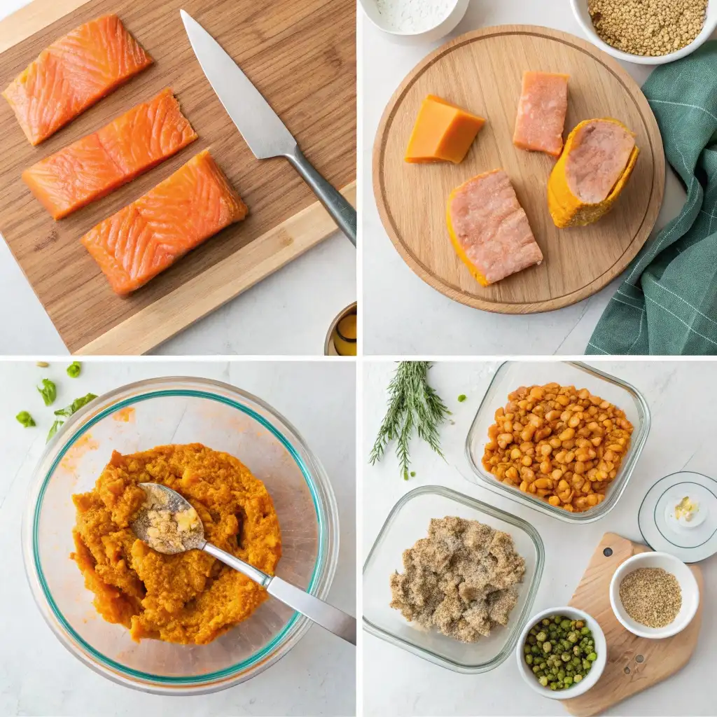 Savory Salmon & Pumpkin Purée for Picky Cats – A Flavor-Packed Meal process