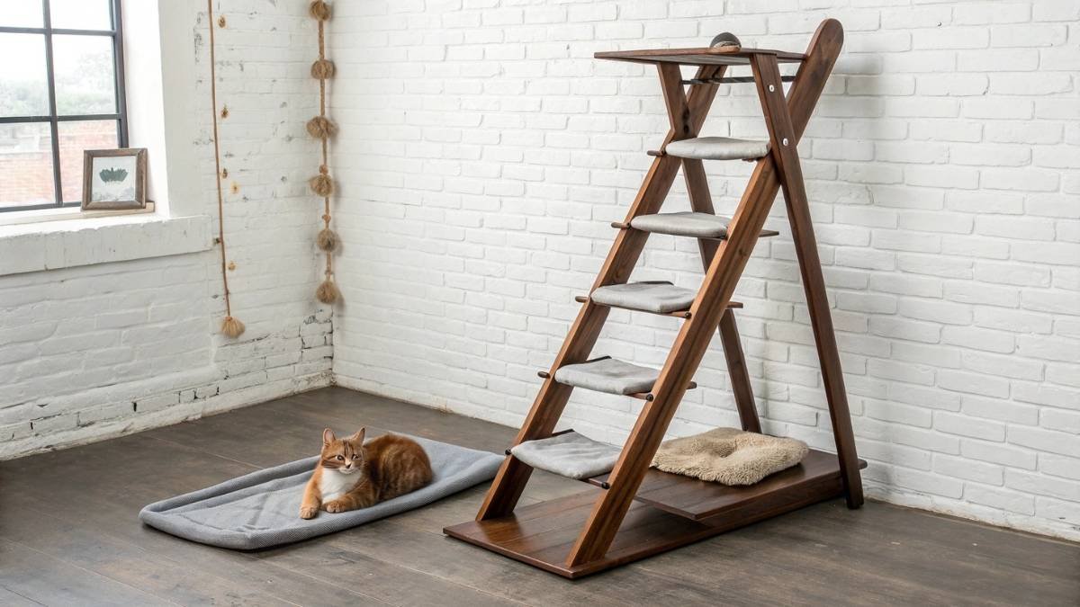 Ladder Shelf Cat Tower