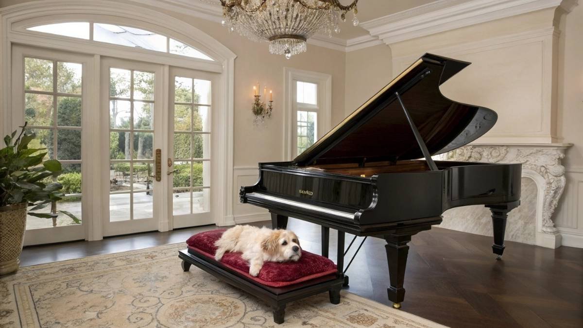 Piano Bench Pet Lounger