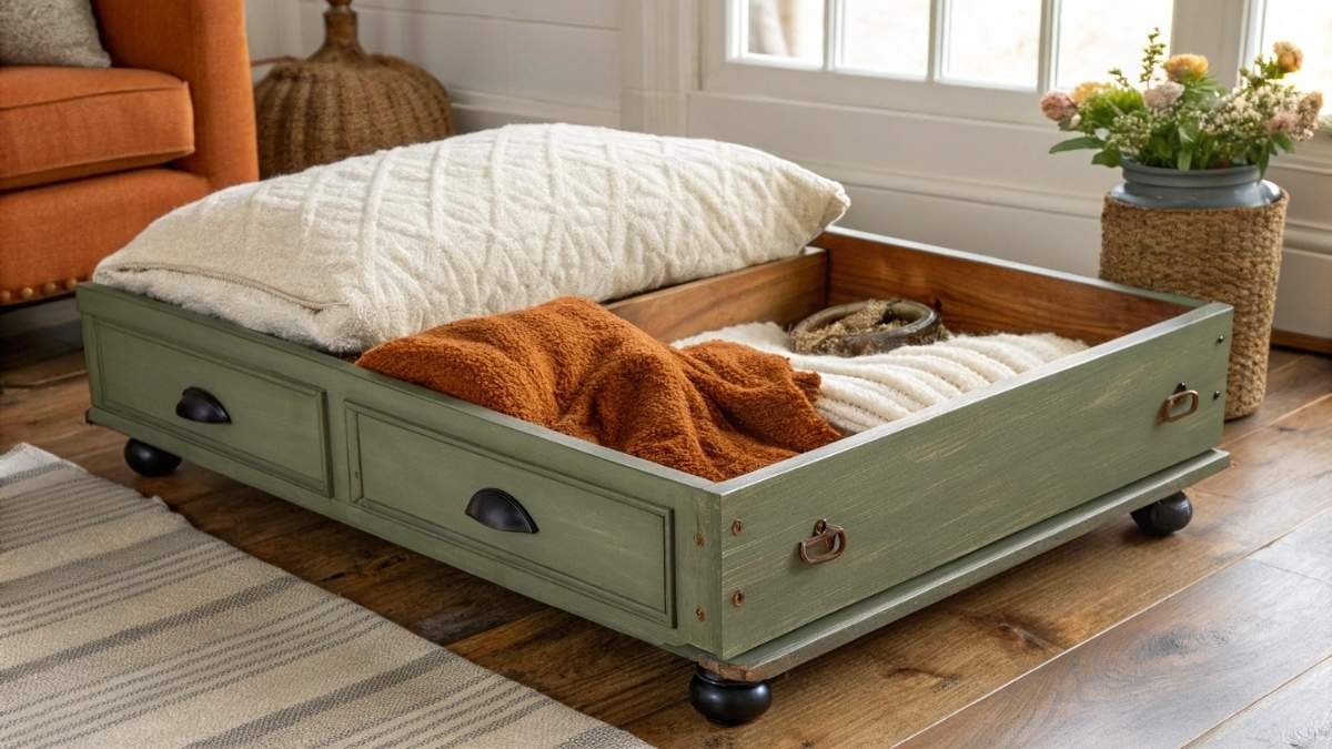Repurposed Drawer Daybed