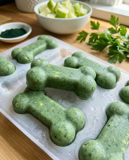 The "Deep Clean" Apple & Spirulina Freezer Chew