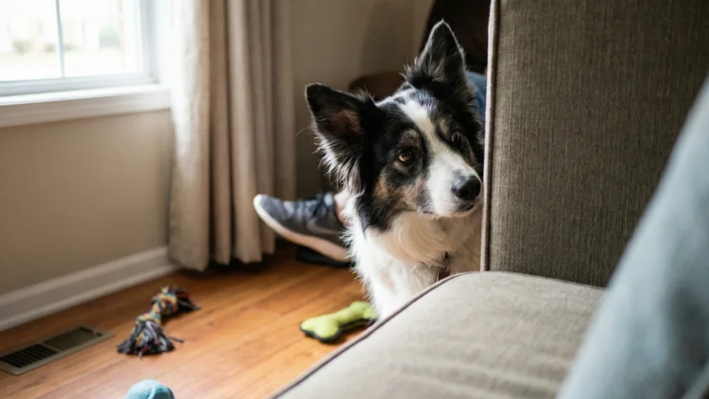 12 Easy Ways To Mentally Stimulate Your Dog 8 Play Indoor Hide and Seek to Boost Focus