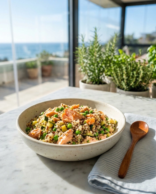 "The 'Omega Boost' Salmon & Quinoa Bowl"