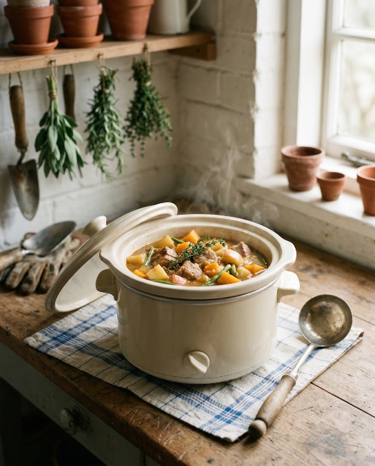 "The 'Immunity' Pork & Apple Crockpot"