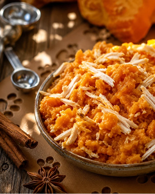 Turkey and Sweet Pumpkin Mash
