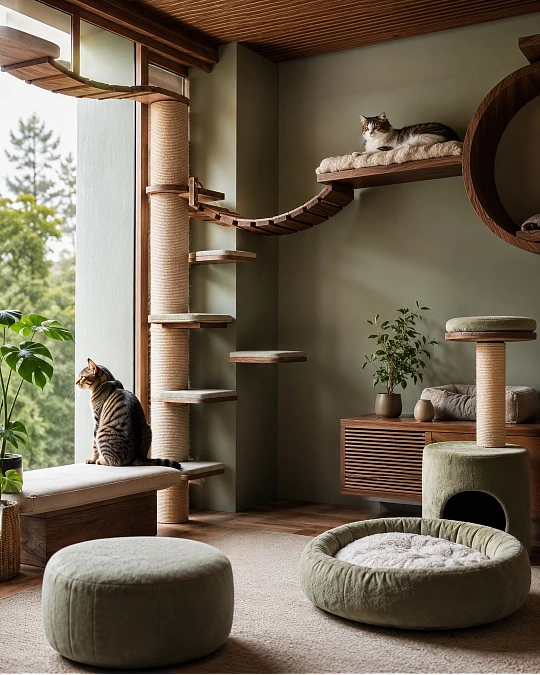 A Walnut Cat Activity Room