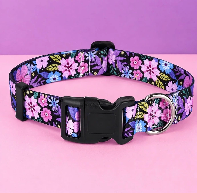 Colorful Floral Print Collar