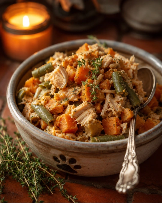 10 The Healthiest Homemade Dog Food Recipes with Ground Beef 3 Chicken Sweet Potato and Green Bean Bowl