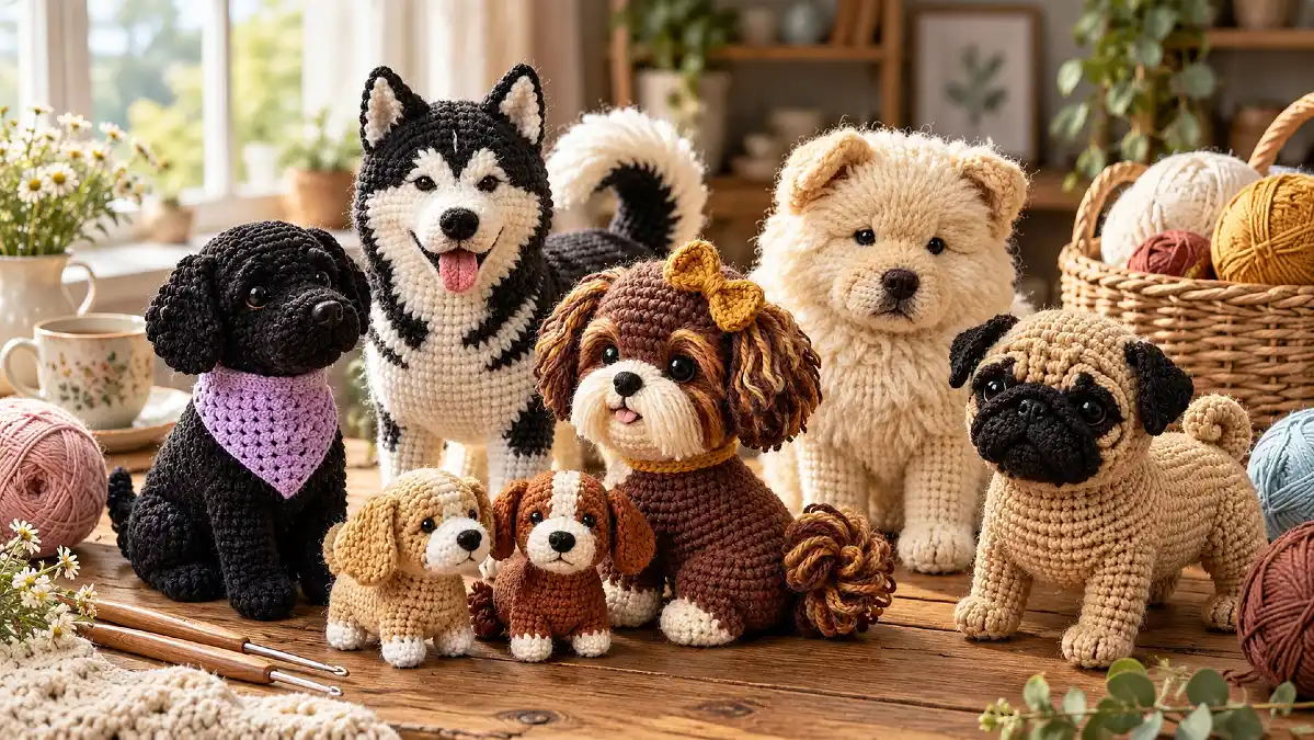 17 Cute Crochet Dog Patterns and Ideas You’ll Love to Make 1 17 Cute Crochet Dog Patterns and Ideas You’ll Love to Make
