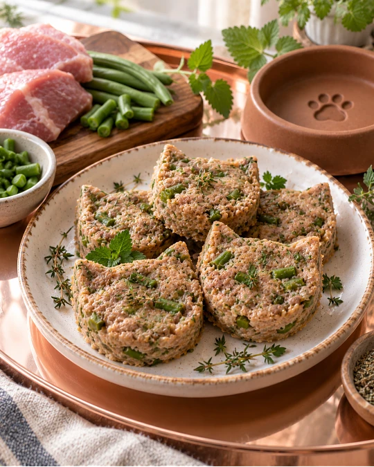 8 Vet-Approved Homemade Cat Food Recipes for Healthy Nutrition 8 Pork and Green Bean Cat Food