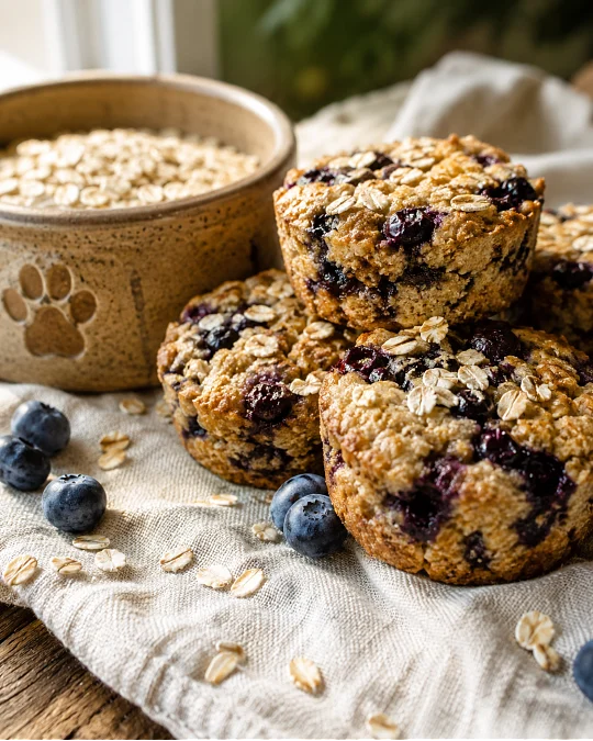 Blueberry Oat Dog Birthday Cake