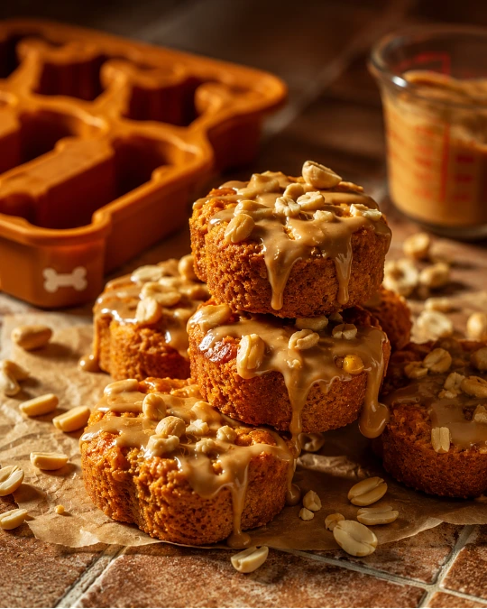 Sweet Potato Peanut Butter Dog Birthday Cake