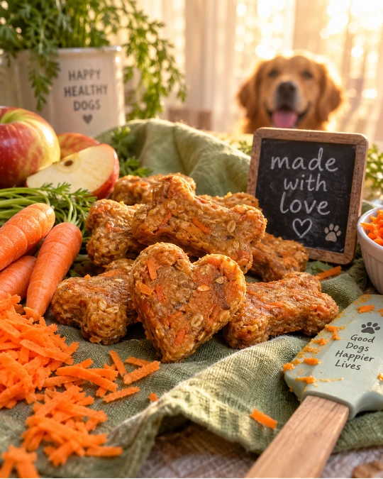 9 Healthy Homemade Soft Dog Treats Your Pup Will Love 5 Apple Carrot Soft Dog Treats
