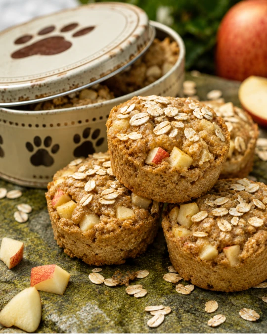 Apple Oat Dog Birthday Cake