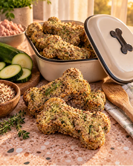 Turkey Quinoa and Zucchini Dog Food