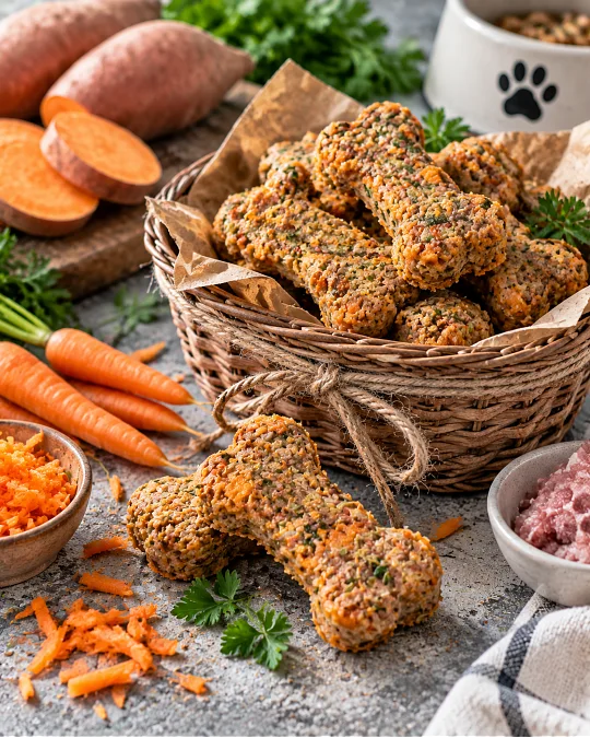 Pork Sweet Potato and Carrot Dog Food