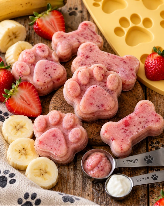 Strawberry Banana Dog Ice Cream