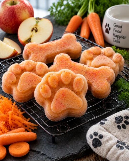 Apple Carrot Frozen Dog Treats