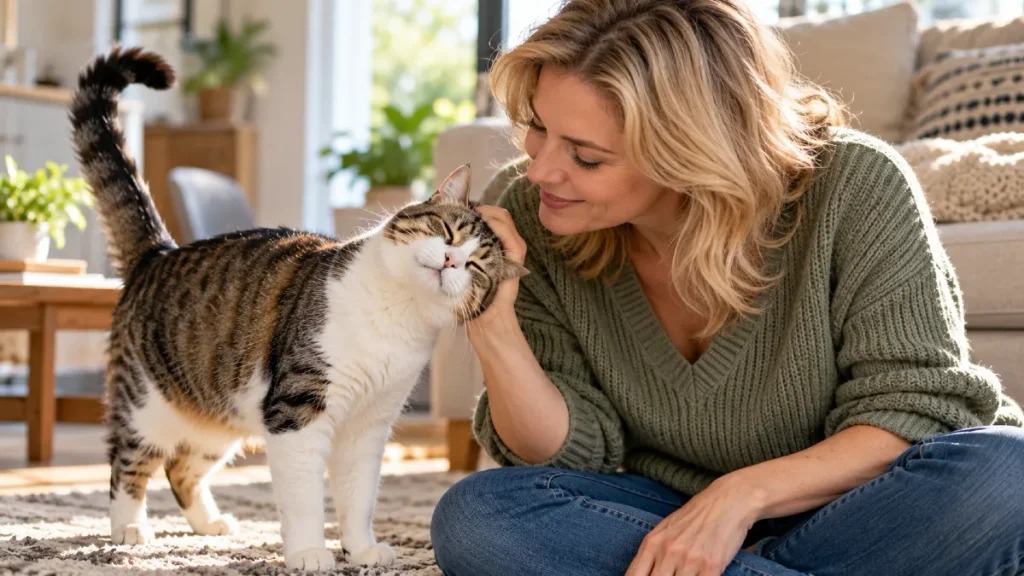 Your Cat Doesn’t See You as Human (Here’s What You Really Are to Them) 3 What Your Cat's Head Rubs, Slow Blinks, and Tail Signals Really Mean